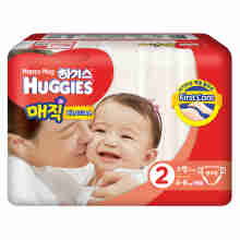 好奇 Huggies 魔术装 纸尿裤 S64片 小号尿不湿 【女宝宝】【4-8kg】（韩国原装进口）