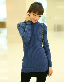 妮蕾迪 2013秋装高领<em>镂空</em>图案超弹性针织<em>毛衣</em>