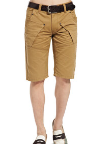 新款<em>薄款</em>修身男士休闲短裤 <em>卡其</em> 中裤 男生五分