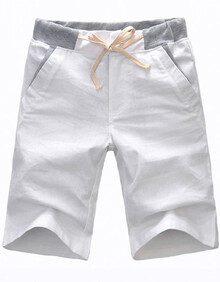 美克派美 夏季男士亚麻<em>休闲</em>裤 <em>男 麻</em>裤<em>短裤</em>韩版