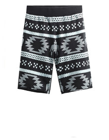 BSX<em>短裤</em>VON系列民族风印花<em>流苏五分短裤</em>哈