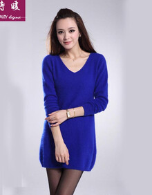 淘特暖 2014新款女装<em>纯貂绒</em>修身<em>毛衣</em>女式纯色