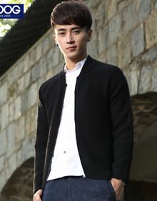 WOOG<em>韩版</em>男装 2013冬装新款<em>男士</em>纯色<em>毛衣</em>外