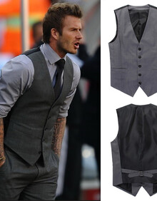 李(daiweili)2013秋冬新款贝克汉姆同款<em>马甲</em> 男