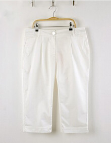 missk专柜正品<em>新款中年女短裤</em>雪纺7分裤子夏