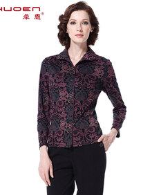 卓恩专柜正品 针织<em>开衫</em> <em>秋装女</em> 13年新品<em>中老年</em>