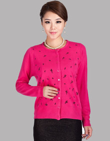 妍姝阁 <em>春夏</em>新款 <em>中年女装</em> 大码妈妈装 针织<em>开衫</em>