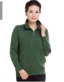 吉梅2013款秋冬<em>中年</em>女装拉链羊毛衫开衫<em>气质</em>