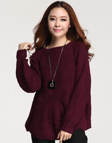 城依品 粗毛线<em>针织衫</em> 女式<em>宽松</em>休闲<em>毛衣</em> 韩版针