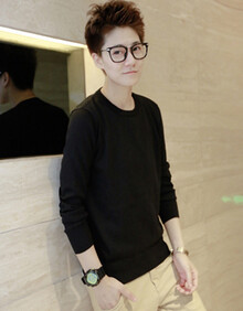 B货到付款古莱登13秋冬新款<em>圆领毛衣男</em> 糖果