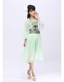 季新款古装学院毕业礼服 改良<em>汉服</em>公主裙<em>中</em>长