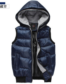<em>货到付款 男装</em>秋冬棉衣连帽<em>马甲</em>夹棉保暖<em>背心</em>