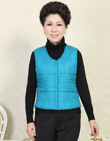 咔金琳 2013中年女装新款羽绒<em>棉马甲</em>加大妈妈