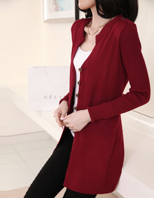 斯黛欧2014春装上新韩版<em>毛衣</em>开衫<em>大版</em>修身针