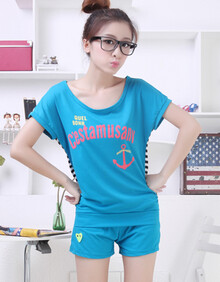 北拓 2013夏装新款女装青春<em>英文</em>印花后背黑白