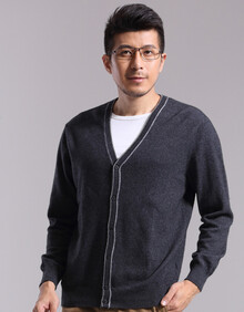 内蒙古 鄂尔多斯产羊绒衫 男 <em>开衫</em> <em>中老年开衫</em> 