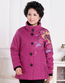 新款<em>女装</em>秋冬装中老年服装<em>中年女装</em>加厚棉服老
