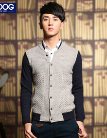 WOOG2005男装2013<em>冬装</em>新款<em>男士</em>立领<em>毛衣外</em>