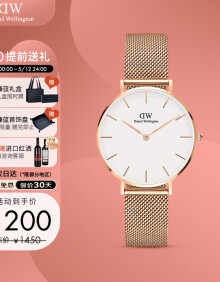 丹尼尔惠灵顿（DanielWellington）DW手表女表 简约女士手表 时尚欧美表送女友520礼物DW00100163