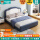【蓝色】床+床头柜2个+10cm6D提花椰棕床垫