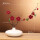 白花瓶+红色山茶花套装