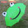 绿笑脸青蛙(大号)+口哨贴纸