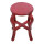 红木色素面组装凳