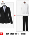 CK918黑色西装+黑裤+9969白衬衫