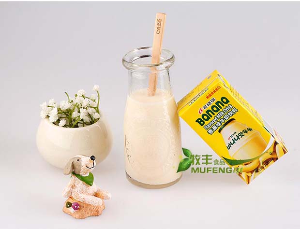 香蕉牛奶 常温牛奶 韩国进口零食品 果味饮品 保质期到2015年9月份