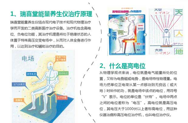 瑞喜堂tx-9000iv能量养生仪 电位治疗仪 高电位 失眠便秘治疗仪 双人