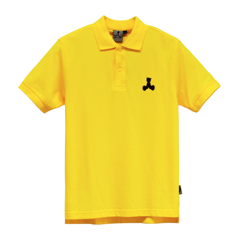 班尼路(baleno)阿童木头像logo珠地 polo 黄色 m