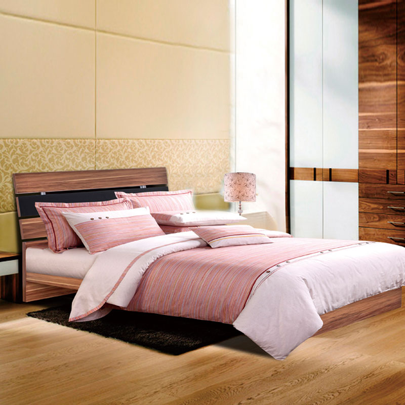 2米双人床木质床铺儿童床板式p2206