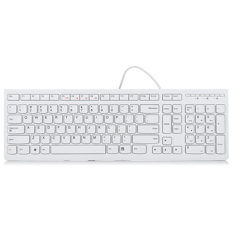 办公键盘 巧克力键盘 电脑键盘 笔记本键盘 k5819单键盘 白色