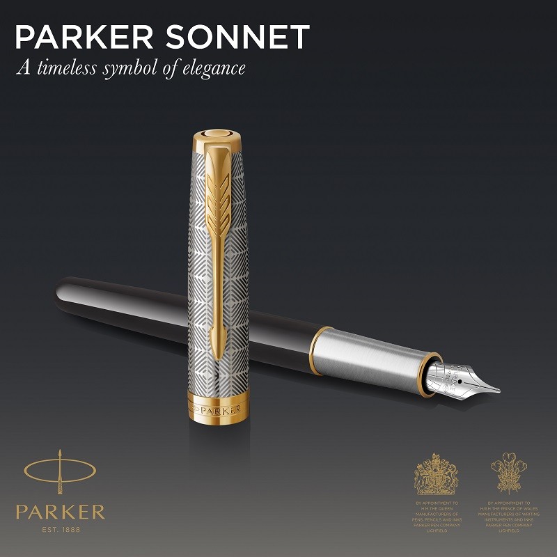 parker sonnet派克卓尔系列2021致臻流年墨水笔18k金笔尖商务礼品礼盒