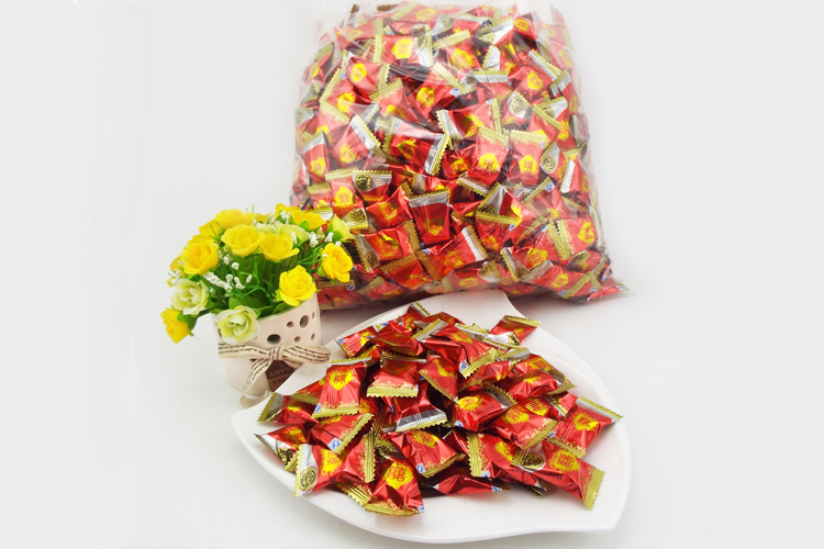 包邮 徐福记糖果双喜字硬糖 散装称250g 新年糖果婚礼婚庆喜糖
