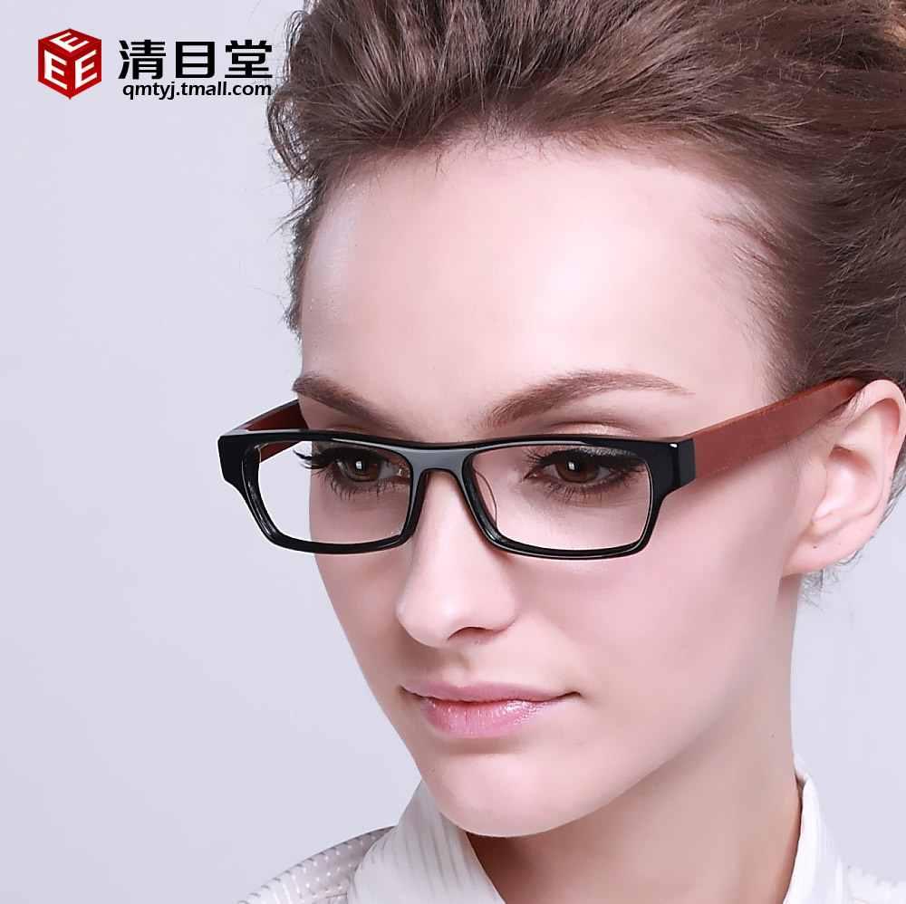 新款男女文艺配近视眼镜成品九