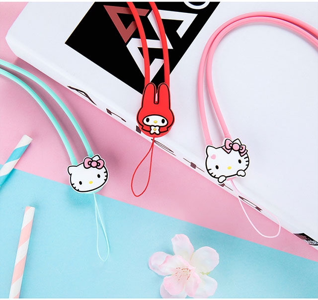 手机挂绳hellokitty正版 硅胶挂绳 iphone/华为/小米手机挂绳 手机