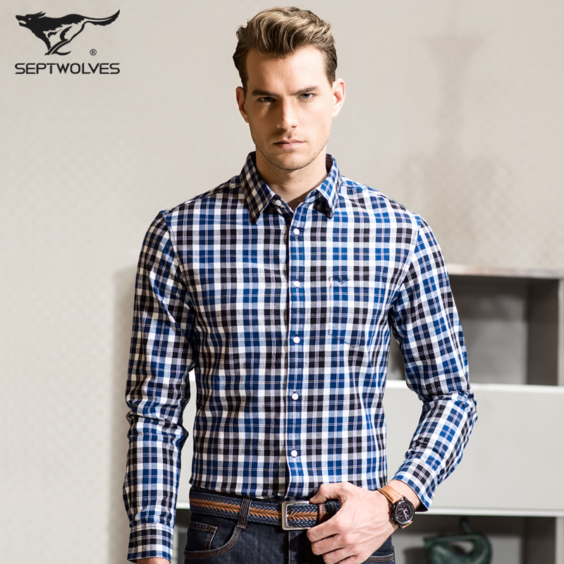 七匹狼男士吸汗全棉中筒四季防