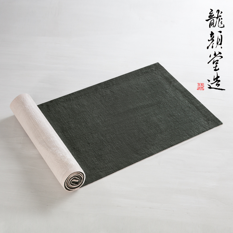 龙颜堂《布艺茶席》双色棉麻茶布 日式功夫茶道具 素布茶席 大号桌旗
