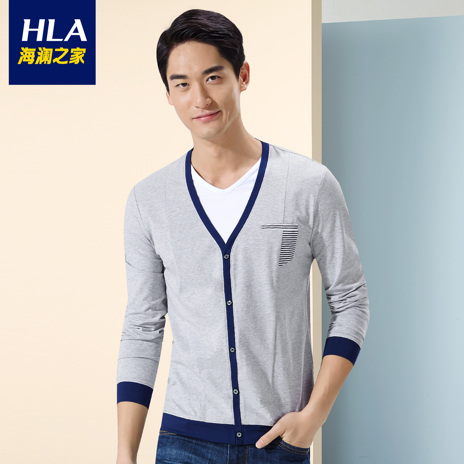 男装假两件春装中年男士长选什么牌子好 同款