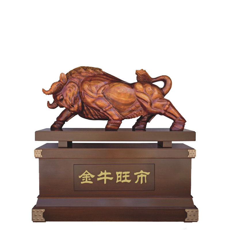琼玛莎牛摆件落地牛大摆件工艺品摆设公司酒店投资金融放贷行业开业
