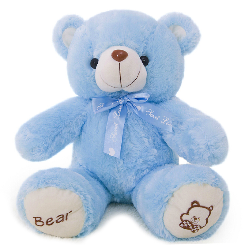 泰迪熊毛绒玩具熊大号布娃娃抱抱熊公仔玩偶可爱送女生生日礼物 蓝色