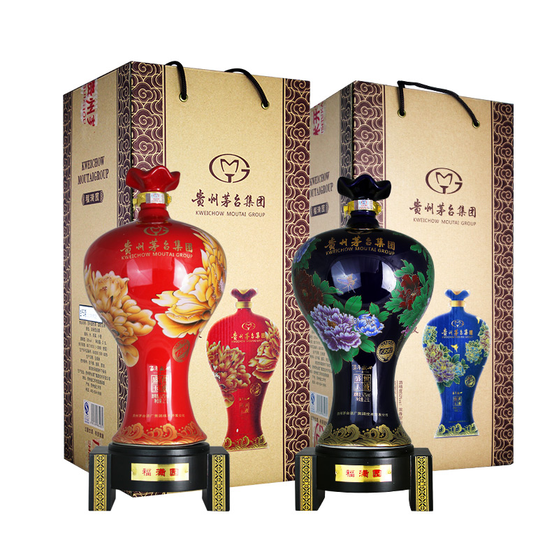 茅台集团 百年盛世 盛世玉液 52度 大坛 2.5l 双坛(红