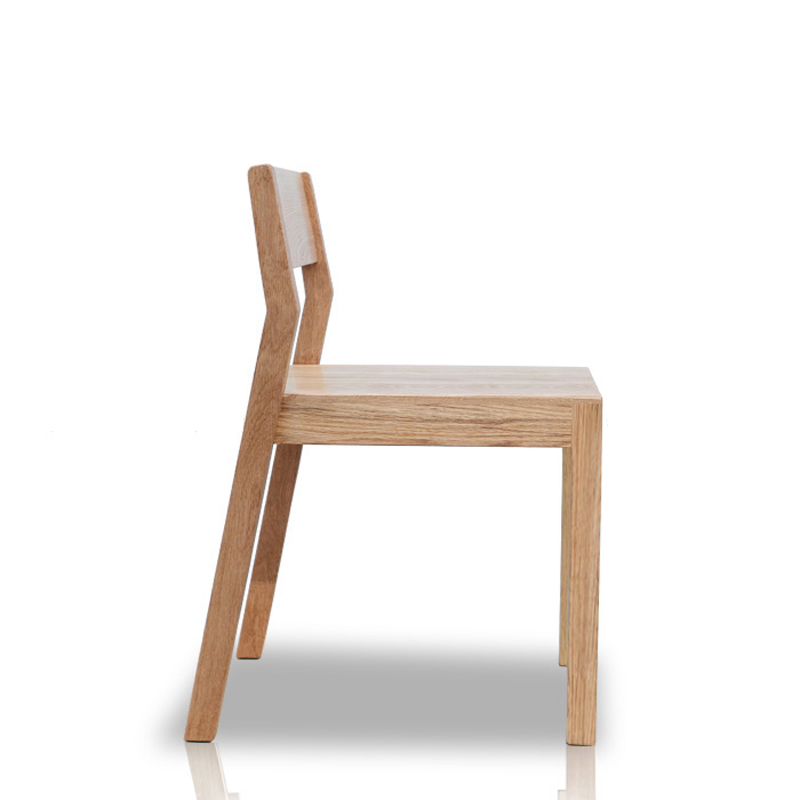 质木樽北欧现代简约全实木休闲椅子学生靠背椅办公椅餐厅家具餐桌椅