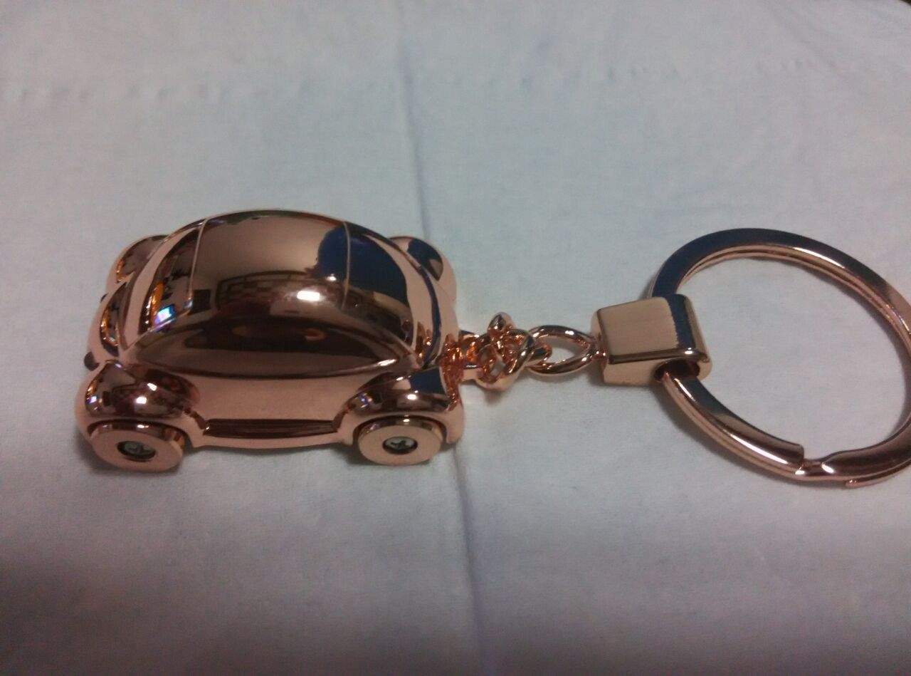 中邦jobon LED灯小汽车钥匙扣 可爱创意情侣钥