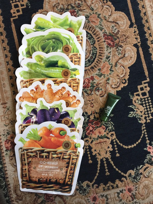 韩伊魔法面膜补水保湿紧致面膜女 蔬菜面膜6片