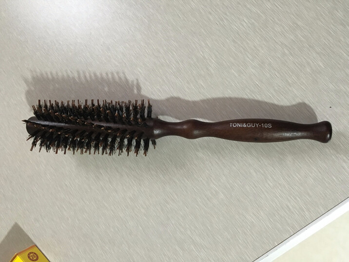 万达电吹风专用木梳猪鬃毛梳圆滚梳 吹风筒造