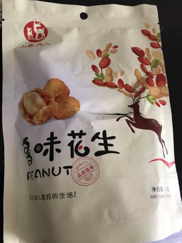 【小鹿范儿】坚果炒货120G多味花生干果 休闲零食 花生小吃  下酒菜 120G 多味花生怎么样，好用吗，口碑，心得，评价，试用报告,第2张