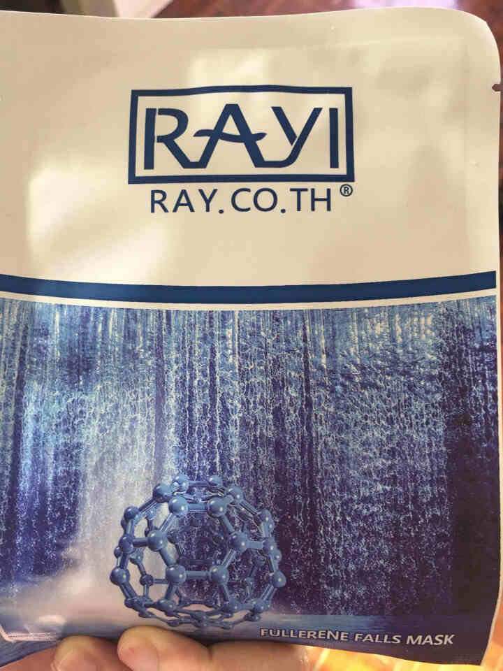 RAY.CO.TH 富勒烯瀑布补水面膜 拉丝（美白保湿控油修护收缩毛孔） 3片贴，无外包装怎么样，好用吗，口碑，心得，评价，试用报告,第3张