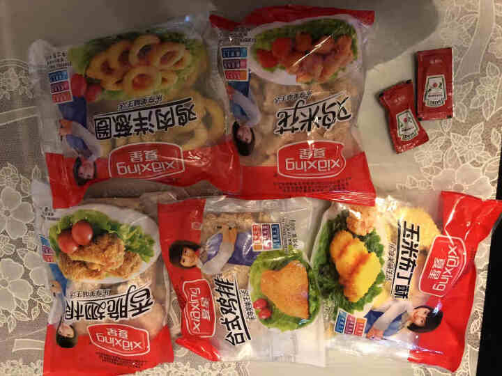 夏星食品 冷冻半成菜品五福家庭桶 香辣翅根鸡米花鸡肉洋葱圈台式鸡排玉米布丁酥 5袋2.1kg怎么样，好用吗，口碑，心得，评价，试用报告,第3张